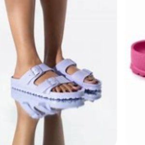 Eva Birkenstocks purple fog